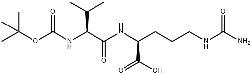 (S)-2-((S)-2-((叔丁氧基羰基)氨基)-3-甲基丁酰胺基)-5-脲基戊酸,CAS号： 870487-08-4