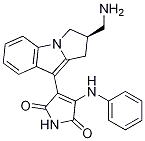 (R)-3-(2-(Aminomethyl)-2,3-dihydro-1H-pyrrolo[1,2-a]indol-9-yl)-4-(phenylamino)-1H-pyrrole-2,5-dione,CAS号： 950751-58-3