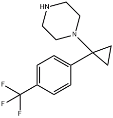 1-(1-(4-(TRIFLUOROMETHYL)PHENYL)CYCLOPROPYL)PIPERAZINE,CAS号：1245649-95-9
