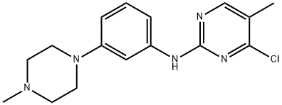 4-Chloro-5-methyl-N-(3-(4-methylpiperazin-1-yl)phenyl)pyrimidin-2-amine, CAS号： 1245646-20-1