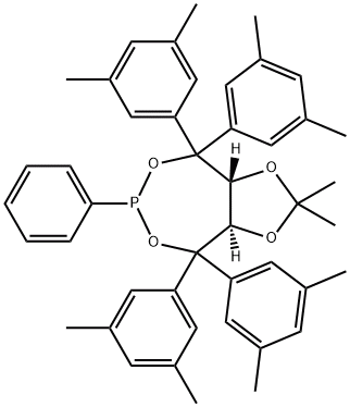 (3AR,8AR)-(-)-4,4,8,8-四(3,5-二甲基苯基)四氢-2,2-二甲基-6-苯基-1,3-间二氧杂环戊烯并[4,5-E] 二氧膦,CAS号： 1019840-96-0