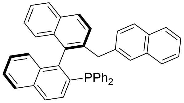 (S)-[2&#039;-(2-萘基甲基)-[1,1&#039;-联萘]-2-基]二苯基膦, CAS号： 1454319-50-6