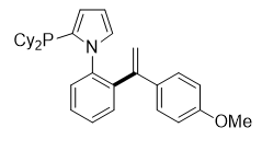 2-(Dicyclohexylphosphyl)-1-(2-(1-(4-methoxyphenyl)vinyl)phenyl)-1H-pyrrole