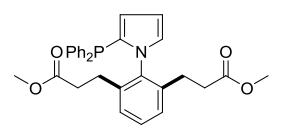 Dimethyl3,3&#039;-(2-(2-(diphenylphosphyl)-1H-pyrrol-1-yl)-1,3-phenylene)dipropionate,