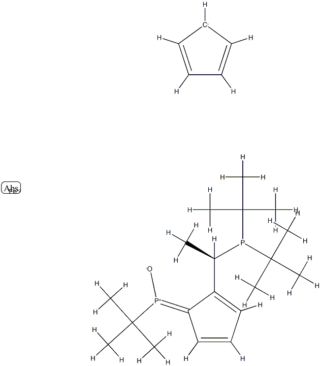 (SP)-1-[(R)-1-(DI-TERT-BUTYLPHOSPHINO)ETHYL]-2-[(R)-PHENYLPHOSPHINOYL]FERROCENE,CAS:1221746-56-0