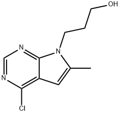 3-(4-Chloro-6-methyl-7H-pyrrolo[2,3-d]pyrimidin-7-yl)prop-1-ol, CAS号： 35808-64-1