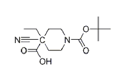 1-叔丁基 4-乙基 4-氰基哌啶-1,4-二甲酸酯,CAS： 1016258-66-4