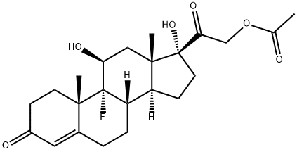 醋酸氟氢可的松, CAS号： 514-36-3