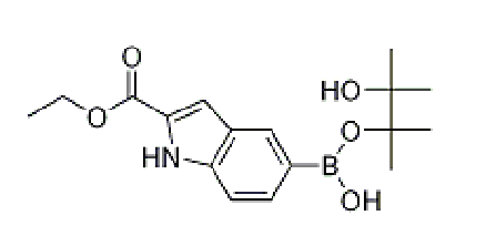 5-(4,4,5,5-四甲基-1,3,2-二氧杂硼烷-2-基)吲哚-2-羧酸乙酯,CAS： 736990-02-6