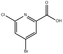 4-溴-6-氯吡啶-2-羧酸, CAS号： 1060805-66-4