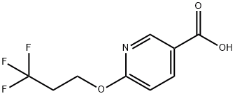6-(3,3,3-Trifluoropropoxy)nicotinic acid, CAS号： 1072855-39-0