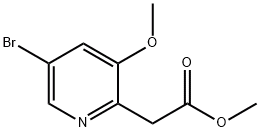 Methyl 2-(5-bromo-3-methoxypyridin-2-yl)acetate, CAS号： 947688-88-2