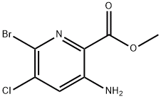 3-氨基-6-溴-5-氯吡啶甲酸甲酯, CAS号： 866775-12-4