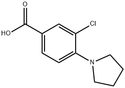 3-氯-4-(1-吡咯烷基)苯甲酸,CAS号： 585517-09-5