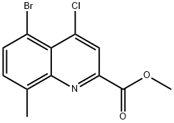 Methyl 5-bromo-4-chloro-8-methylquinoline-2-carboxylate, CAS号： 1133115-60-2