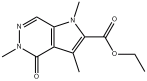 Ethyl 1,3,5-trimethyl-4-oxo-4,5-dihydro-1H-pyrrolo[2,3-d]pyridazine-2-carboxylate, CAS号： 150582-32-4