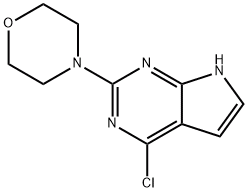 4-(4-Chloro-7H-pyrrolo[2,3-d]pyrimidin-2-yl)morpholine, CAS号： 1227958-05-5