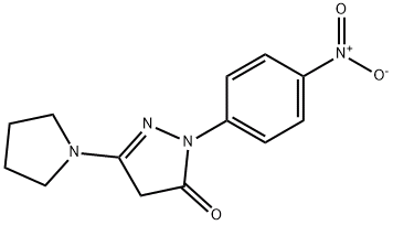 1-(4-硝基苯基)-3-(1-吡咯烷基)-5-吡唑酮, CAS号： 30818-17-8