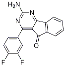 2-氨基-4-(3,4-二氟苯基)-5H-茚并[1,2-D]嘧啶-5-酮,CAS号： 713514-76-2