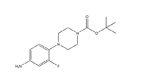 4-(4-BOC-哌嗪-1-基)-3-氟苯胺, CAS： 154590-35-9