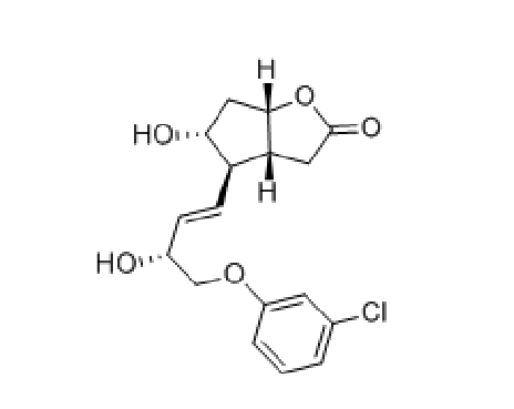 2H-环戊并[b]呋喃-2-酮,4-[(1E,3R)-4-(3-氯苯氧基)-3-羟基-1-丁烯-基]六氢-5-羟基-, (3aR,4R,5R,6aS), CAS： 53906-54-0