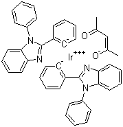 乙酰丙酮酸二(1,2-二苯基苯并咪唑-C2,N)合铱 cas:725251-25-2