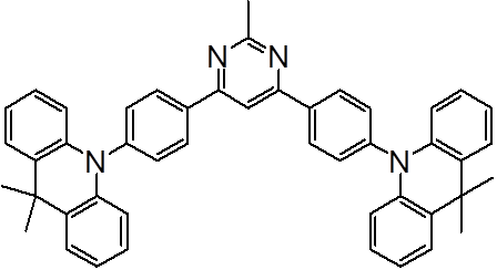 2-甲基-4,6-双[4-(9,9-二甲基-9,10-二氢吖啶)苯基]嘧啶cas：1870041-76-1，