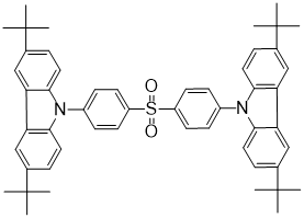 双[4-(3,6-二叔丁基-9-咔唑基)苯基]硫砜cas:1396165-20-0, BuCz-DPS，t-Cz-DPS