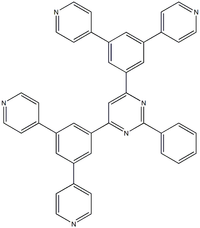 4,6-双(3,5-二(4-吡啶)基苯基)-2-苯基嘧啶 csa:1097652-83-9,B4PYPPM
