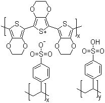 聚乙撑二氧噻吩-聚(苯乙烯磺酸盐)cas： 155090-83-8 ， PEDOT:PSS