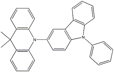 9,9-二甲基-10-（9-苯基-9H-咔唑-2-基）-9,10-二氢吖啶cas:1705584-08-2,PCzAc