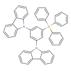 [3,5-二(9H-咔唑-9-基)苯基]三苯基硅烷cas:850221-63-5,SiMCP