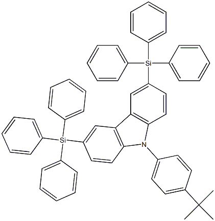 9-(4-叔丁基苯基)-3,6-双(三苯基硅烷基)-9H咔唑cas:898546-82-2,CzSi