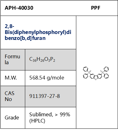 2,8-双(二苯基磷酰基)二苯并[b,d]呋喃,cas:911397-27-8,PPF