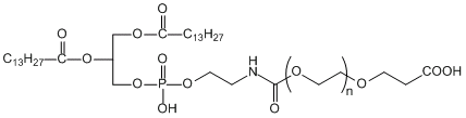 1,2-十四酰基磷脂酰乙醇胺-聚乙二醇-羧基DMPE-PEG-COOH