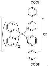 双(2-苯基吡啶-C2,N)(5,5&#039;-二-p-苯甲酸-[2,2&#039;]二吡啶基)铱(III) 氯