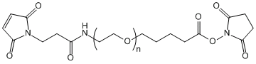 马来酰亚胺-聚乙二醇-琥珀酰亚胺戊酸酯Mal-PEG-SVA