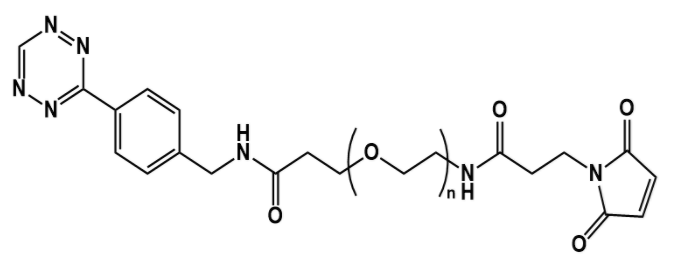 四嗪-聚乙二醇-马来酰亚胺Tetrazine-PEG-MAL