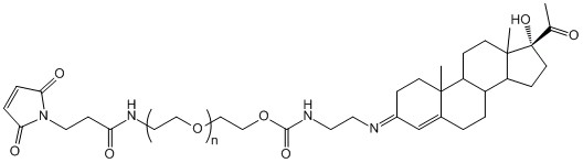 马来酰亚胺-聚乙二醇-孕酮Mal-PEG-Progestrone