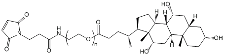 马来酰亚胺-聚乙二醇-胆酸Mal-PEG-CLA