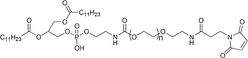 1,2-二月桂酰磷脂酰乙醇胺-聚乙二醇-马来酰亚胺DLPE-PEG-Mal