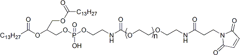 1,2-十四酰基磷脂酰乙醇胺-聚乙二醇-马来酰亚胺DMPE-PEG-Mal