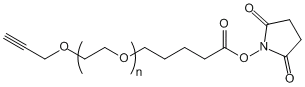 炔基-聚乙二醇-琥珀酰亚胺戊酸酯Alkyne-PEG-SVA