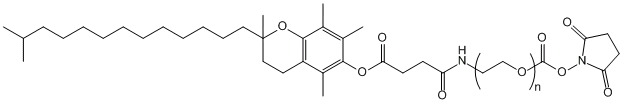 维生素E-聚乙二醇-琥珀酰亚胺酯Tocopherol-PEG-SC