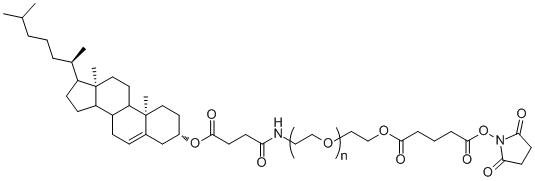 胆固醇-聚乙二醇-琥珀酰亚胺基戊二酸CLS-PEG-SG