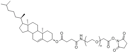 胆固醇-聚乙二醇-琥珀酰亚胺甲酸酯CLS-PEG-SCM