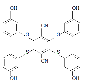 2,3,5,6-四 - (3-羟基 - 苯基硫烷基)-对苯二腈