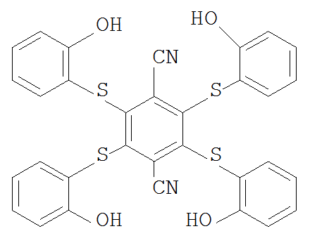 2,3,5,6-四 - (2-羟基 - 苯基硫烷基)-对苯二腈