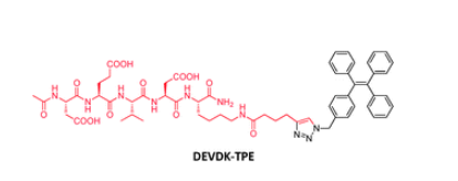 四苯基乙烯修饰的多肽AIE探针DEVDK-TPE