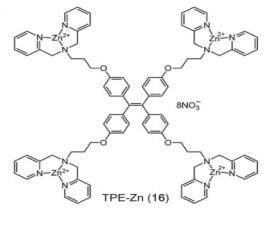 金属锌离子修饰的四苯基乙烯(TPE-Zn)